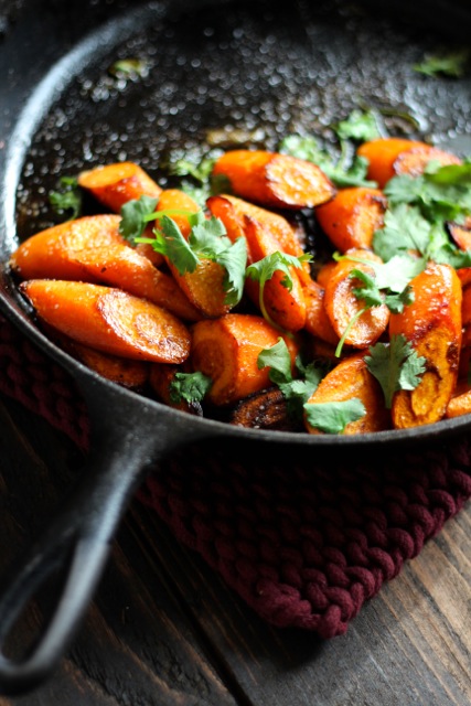 Carrots with Curry and Cilantro 