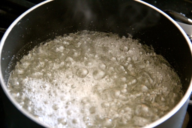 First, you boil water, corn syrup, sugar, and salt (to about 240 ...